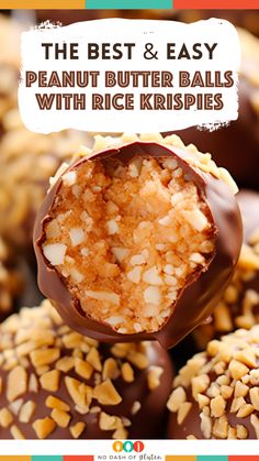 the best and easy peanut butter balls with rice krispies are on sale for only $ 10