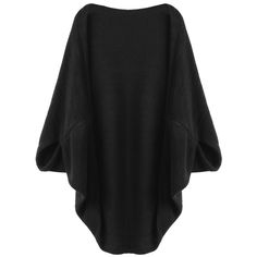 Collarless Half Batwing Sleeve Knit Open Front Loose Women Casual Cardigan - Black - 4018554512 - Original Design-Women's Clothing  #OriginalDesignWomensClothing #Original #DesignWomen's #Clothing Casual Cardigans, Cardigan Black, Batwing Sleeve, Bat Wings, Body Size, Black Cardigan, Designer Outfits Woman, Front Open, Body Shapes