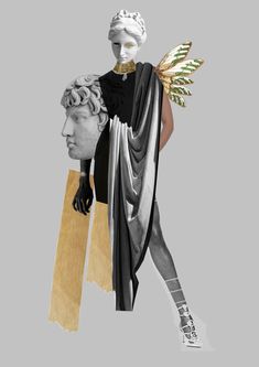 Greek Moodboard, Greek Inspired Fashion, Greece Costume, Greece Culture, Fashion Mood Boards, Sculpture Fashion, Fashion Sketchbook Inspiration, Fashion Portfolio Layout