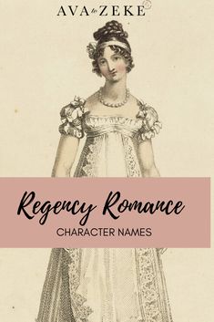 an old fashion book cover with the title, reggey romance character names