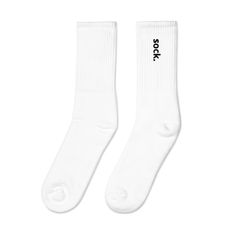 it's a pair of ultra-minimal (yet sneakily extra) socks. * 80% cotton, 17% polyester, 3% spandex * cushioned sole * machine washable * brand logo watermark on soles * premium quality * made in USA Swiss Flag, Embroidered Socks, Logo Watermark, Sports Event, Cat Socks, Rick Rack, Sock Gifts, White Sock, Sport Socks