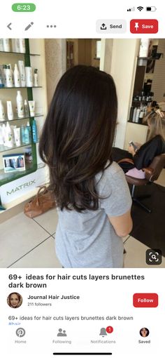 Hair Color Light Brown, Brown Hair Balayage, Trendy Hair Color, Hair Color Highlights, Balayage Brunette, Ombre Hair Color, Hair Color Balayage, Hair Color Dark, Hair Inspo Color