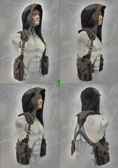 Asgard Hood Holster, Unisex Hooded Pocket Shoulder Bag Vest Neo Cyber Steampunk Style - Etsy Venom Girl, Steampunk Bag, Vest Bag, Holster Bag, Pocket Vest, Fashion Design Patterns, Cyberpunk Fashion, Steampunk Style, Corsets And Bustiers