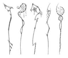 several different types of arrows drawn in pencil