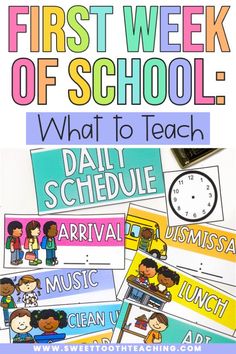 the first week of school is what to teach with this free printable pack for students