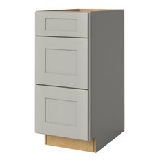 a white cabinet with two drawers on the bottom and one drawer open to reveal something