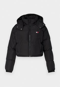 Tommy Jeans ALASKA PUFFER - Chaqueta de plumas - black Black Puffer, Tommy Jeans, Black Noir, Down Jacket, Jean Jacket, Alaska, Blazer Jacket, Puffer, Tommy Hilfiger