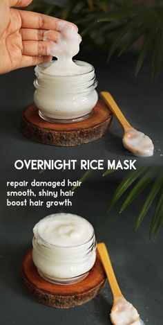 Rice Mask For Hair Growth, Overnight Rice, Mask For Hair Growth, Mask For Hair, Rice Mask, Water Hair, Best Hair Mask