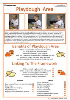 the playdouh area flyer