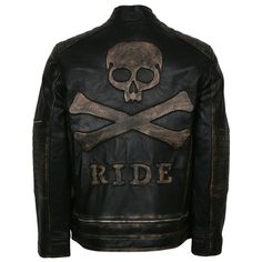 This diamond quilted skull motorcycle jacket for men is manufactured with high quality 100% genuine leather. This distressed skull leather jacket features some awe-inspiring details which can accentuate any of your outfit To enhance your aura it features front zipped YKK closure, 2 side hand pockets on front finished with one zipped pockets on its left sleeve with diamond quilted padding detail Don't miss the embossed Skull and Crossbones on the back of this leather jacket. Motorcycle Leather Jacket, Motorcycle Jacket Mens, Black Motorcycle, Skull Fashion, Men's Jackets, Motorcycle Leather