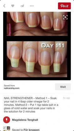 Find out how to boost your nails' growth rate with these simple tricks. Nail Growth Tips, Grow Nails Faster, Nail Care Routine, Nail Care Tips, Nagel Tips, Nail Growth, Nail Strengthener, Strong Nails