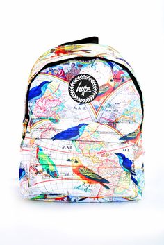 Image of HYPE. VINTAGE BIRDS BACKPACK Digital Wave, Vintage Birds, Vera Bradley Backpack, Accessories Branding, All Products, Birds