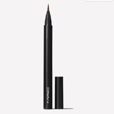 Mac Brown Brushstroke 24 Hour Eyeliner New In Box A Liquid Eye Liner Pen With A Precision Brush Tip That Wears Strong All Day Long For 24 Hours. Mac Brown Eyeliner, Mac Eyeliner, Brown Liquid Eyeliner, Brown Eyeliner, Lancome Makeup, Liquid Liner, Mac Makeup, Brow Gel, Gel Eyeliner