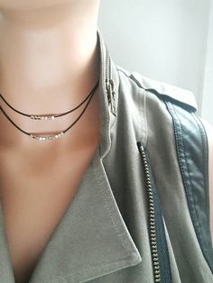 Check out this item in my Etsy shop https://www.etsy.com/listing/478098593/silver-choker-necklaceblack-leather Beads Choker Necklace, Leather Beads, Choker Necklace Silver, Black Leather Choker, Beads Choker, Leather Choker Necklace, Black Choker Necklace, Necklace Leather, Layered Chokers