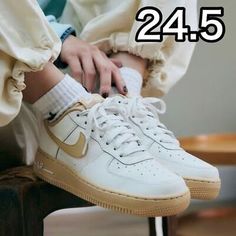 ad eBay - New   NIKE  Air Force 1 Sesame Women s 24.5 Nike WMNS White Beige 24.5cm Women - Buy Now, click the link (eBay)