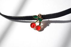 adjustable choker: - shortest: 35.5 cm - longest: 39.8 cm Trendy Red Choker As Gift, Cute Adjustable Choker Jewelry, Cute Black Choker Necklace, Cute Adjustable Black Choker, Red Adjustable Trendy Choker, Adjustable Retro Choker For Gift, Retro Adjustable Choker As Gift, Trendy Adjustable Cherry Jewelry, Trendy Cherry Adjustable Jewelry