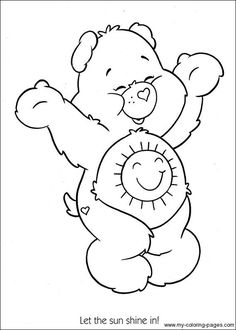 a black and white drawing of a teddy bear holding a stuffed animal in its paws