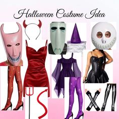 there are many different costumes and masks on this page, but one is for halloween