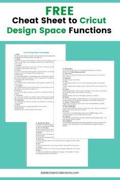 the free cheat sheet to circuit design space functions