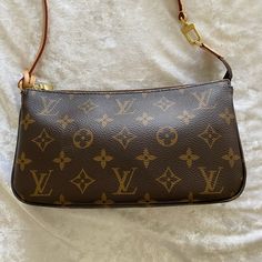 For Sale: Louis Vuitton Pochette Accessories In Excellent Condition. Item Comes With Box, Dust Bag And Care Card. Item Was Worn Only A Few Times And Has No Visible Marks. Dimensions: 8.75 X 4.75 X 1.5 Classic Monogram Canvas Clutch, Louis Vuitton Pochette Accessories, Pochette Accessories, Bags Louis Vuitton, Louis Vuitton Pochette, Care Card, Louis Vuitton Bags, Designer Bags, Louis Vuitton Bag