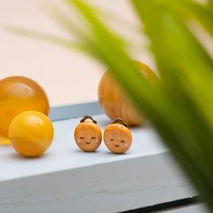 Cute, brownish, smiling potato clip- on earrings. Clip on option allows to wear earrings also without pierced ears, that is especially convenient for children Y3-8. Perfectly suitable for little toddler girls first earrings or even adults. Earrings are made from polymer clay, which contains bee wax and saturated pigments, intended for jewelry making.  Earring size and shape is made to be as comfortable as possible. Earrings are very lightweighted and each earring weights only 1-1.5g. Each Dun ea Baby Head Earrings, Baby With Earrings Children, Retro Clip-on Earrings For Gift, Toddler Clip On Earrings, Orange Clip-on Earrings For Gift, First Earrings, Happy Potato, Earrings For Kids, Bee Wax