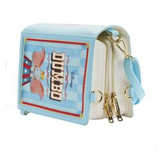 Celebrate more than 80 years of Disney’s Dumbo with a charming interpretation of the animated classic! The Loungefly Dumbo Book Convertible Crossbody Bag portrays the story of everyone’s favorite flying elephant in the form of a book. On the outside of the bag, Dumbo and Timothy Q. Mouse accompany a book cover design complete with the movie’s title printed on the “spine.” Open it up and you’ll find storybook-like artwork of Dumbo’s beginnings. This bag can easily convert into a backpack with the Disney Rectangular Shoulder Bag For Travel, Disney Style Rectangular Shoulder Bag For Travel, Disney Style Shoulder Bag For Travel, Disney Style Shoulder Bag With Removable Pouch, Disney Style Travel Shoulder Satchel Bag, Disney Shoulder Bag With Removable Pouch For Travel, Disney Crossbody Shoulder Bag For Travel, Disney Style Crossbody Shoulder Bag For Travel, Dumbo And Timothy