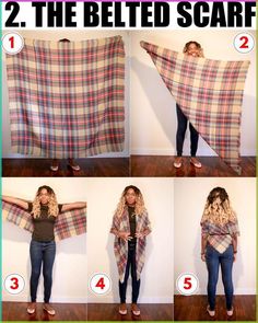 How to Tie a Blanket Scarf | Want to keep warm AND change up your winter style this year? You’ll love these 6 easiest ways to style your blanket scarves this season. #blanketscarf #falloutfits #scarf #fallfashion #fallstyle #winterfashionoutfits Belted Scarf, Tie A Blanket Scarf, How To Wear A Blanket Scarf, Black Fashion Bloggers, Wearing Scarves, Mind Hacks, Blanket Scarves, Alaska Fashion, Birthday Outfit For Women