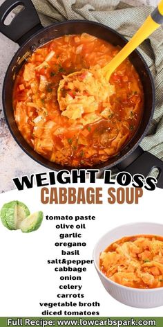 Packed with nutrient-rich cabbage, veggies, and a flavorful broth, this low-calorie, high-fiber Cabbage Soup recipe soup is a perfect addition to your healthy eating plan. Recipe Soup, Ketogenic Meal Plan, Cozy Dinner, Vegetarian Cabbage, Low Carb Soup