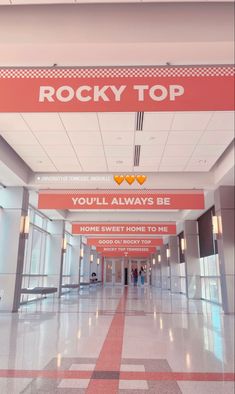 there is a sign that says rocky top you'll always be home sweet home to me