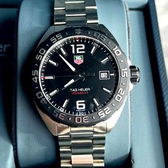 Tag Heuer Formula 1 Watch New/W Tag. Designer Silver Watch With Tachymeter, Designer Silver Automatic Watch Accessories, Tag Heur, Mens Tag Heuer Watches, Tag Heuer Formula 1, Tag Heuer Carrera Calibre, Tag Heuer Formula, Tag Heuer Carrera, Tag Heuer Watch