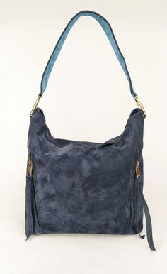 "This is Shayan hobo bag from suede Italian leather with a unique soft surface in dark cold blue color (midnight blue) Shayan hobo bag is highly functional, providing you with plenty of space to carry your essentials around with ease. Dimensions: Height - 26 cm ( 10.24 \") Width - 27 cm ( 10.63 \") Depth- 12 cm ( 4.72 \") (depth is measured across bottom of backpack) Key features: * The sturdy zip closure ensures that your belongings remain safe, whether you're at work or traveling. * A large fr Blue Leather Hobo Bag, Blue Rectangular Soft Leather Hobo Bag, Blue Hobo Bag With Double Leather Handles, Blue Leather Hobo Bag With Large Capacity, Blue Hobo Bag With Leather Handles For On-the-go, Hobo Purse, Leather Backpack Purse, Vintage Backpacks, Blue Purse