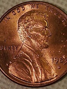 1983-D lincoln cent Mint error coi Coin Identification, Old Coins Price, Rare Coin Values, Old Pennies Worth Money, Dowsing Rods, Rare Pennies, Penny Values, Valuable Pennies, Clock Ideas