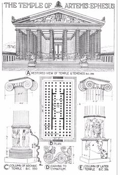 an architectural plan for the temple of aphreisus