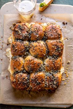 a loaf of bread on top of a cutting board