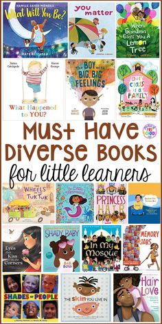 children's books with the title must have diverse books for little learners