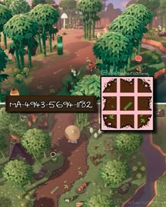 an image of the game's map with trees and other things to see in it