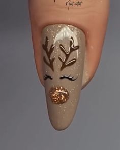 Reindeer Nails Designs, Nail Designs, Nails, Design