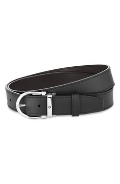 Bring variety to your work week with this sophisticated belt that lets you choose between black and brown leather thanks to a fully reversible design. 1 1/4" width Leather Spot clean Made in Italy Work Week, You Choose, Leather Belt, Black And Brown, Brown Leather, In Italy, Nordstrom, Buckle, Bring It On