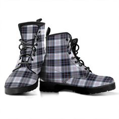 MacRae Dress Modern Tartan Plaid Leather Boots Plaid And Leather, Mens Leather Boots, Leather Boots Women, Tartan Dress, Vibe Clothes, Modern Dress, Waterproof Boots, Vegan Friendly, Fashion Boots