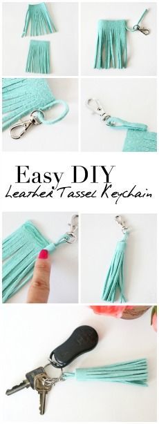 the instructions for how to make tasseled keychains are shown in this video