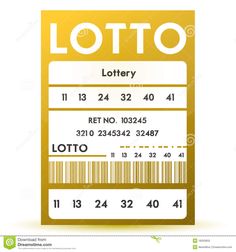 a lotto ticket with the name and number on it stock photo - image 3497