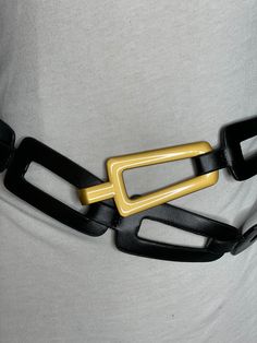 Adjustable leather belt with gold belt loop 42” long x 1.5” wide, buckle is 3.5” long x 1.5” wide and is included in total length  Genuine Leather Made in Italy Link Belt, Belt Hook, Gold Belt, Service Women, Gold Belts, Ladies Boutique, Handbag Accessories, Leather Belt, Genuine Leather