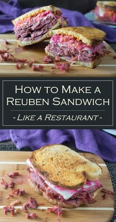 How to Make a Reuben Sandwich - recipe- Like a Restaurant