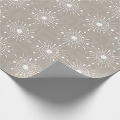 an image of a wallpaper with white and gray designs on the side of it