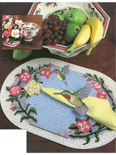 an image of a magazine cover with fruit and flowers