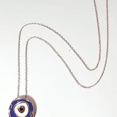 Elegant Rose Gold Evil Eye Jewelry, Rose Gold Sterling Silver Jewelry With Evil Eye, Rose Gold Sterling Silver Evil Eye Jewelry, Sterling Silver Evil Eye Pendant Necklace, Sterling Silver Rose Gold Evil Eye Jewelry, Sterling Silver Evil Eye Jewelry In Rose Gold, Silver Evil Eye Fine Jewelry Necklace, Elegant Evil Eye Necklace Gift, Rose Gold Evil Eye Necklace Gift