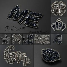 several images of different designs and colors on black paper with the words fashion 2013 written in them