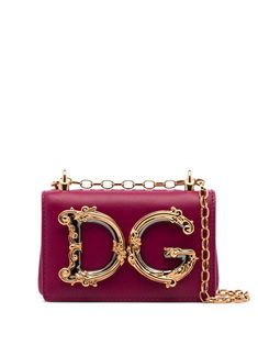 Boujee Purses, Leather Mini Bag, Lv Handbags, Designer Items, Dolce E Gabbana, Purse Accessories, Pink Logo