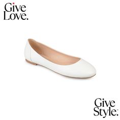 in stock White Ballet Flats, Flats Online, Women's World Cup, White Flats, Journee Collection, Baby Clothes Shops, Trendy Plus Size, Maternity Clothes, Womens Flats