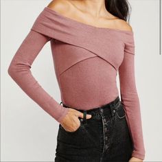 New With Tags. Super Soft And Cozy. Abercrombie & Fitch Off Shoulder Sweater. Mauve Pink Color. Everything I List Comes Straight From My Closet So It Is Either Lightly Used Or New With Tags When I Buy Something And Never End Up Wearing It. Feel Free To Make An Offer As I’m Trying To Clear Out My Closet And Make Room For More Things! Cozy Fitted Tops For Layering, Fitted Pink Knit Top For Fall, Pink Fitted Knit Top For Fall, F Off, Abercrombie (women), Yellow Floral Blouse, Cozy Tops, American Clothing, Off Shoulder Sweater